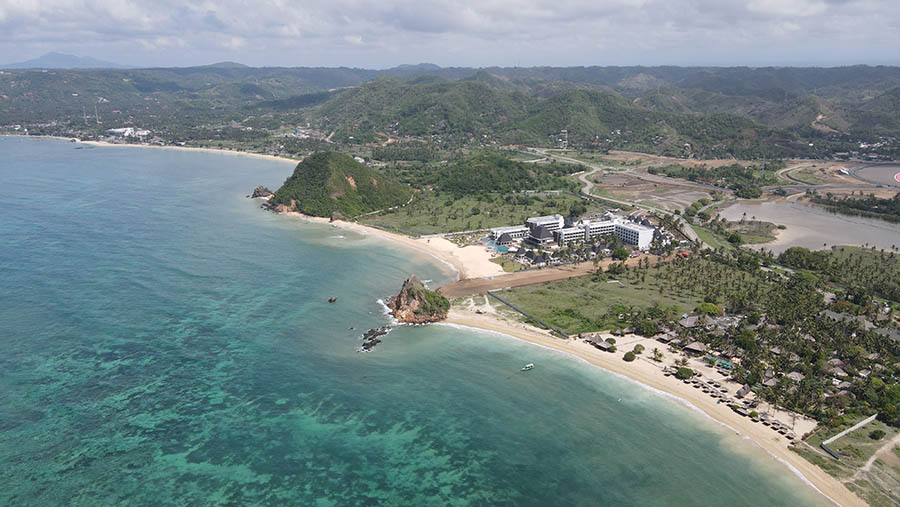 Kawasan pariwisata Mandalika.