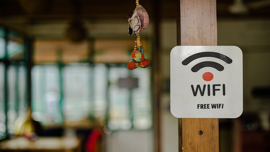 Ilustrasi wifi gratis.